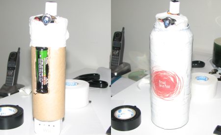 Spray Paint Can Inside and Outside
