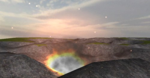 Real-time Terrain Deformation Screenshot